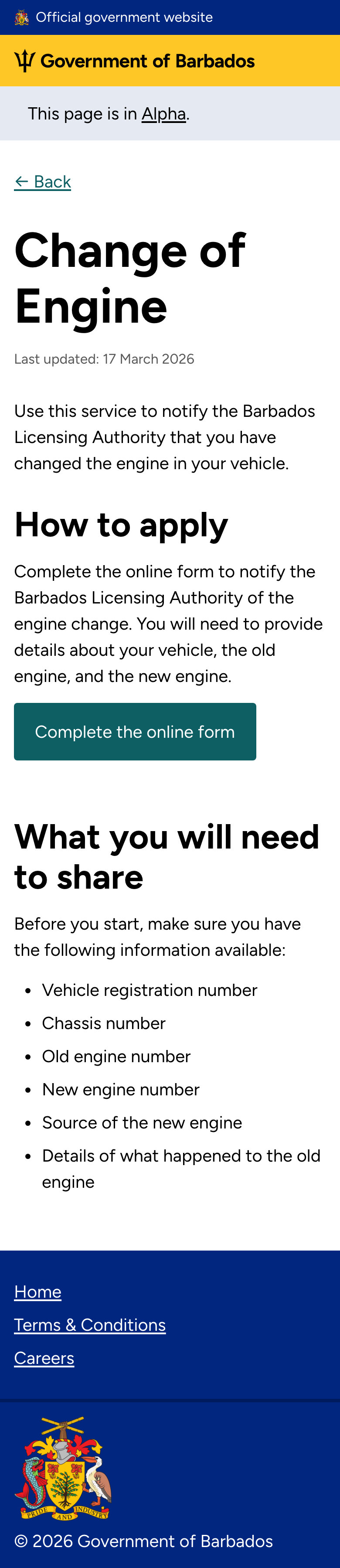 Start page