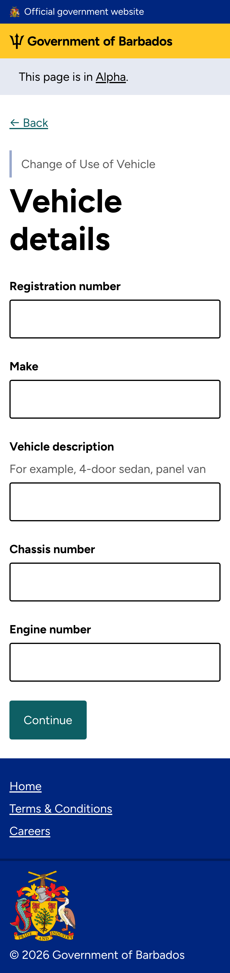 Vehicle details