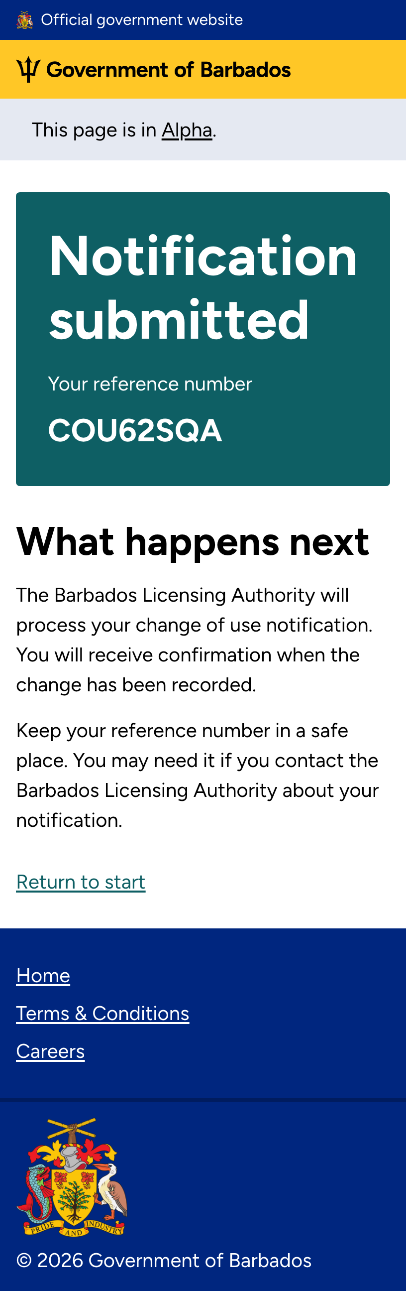 Confirmation