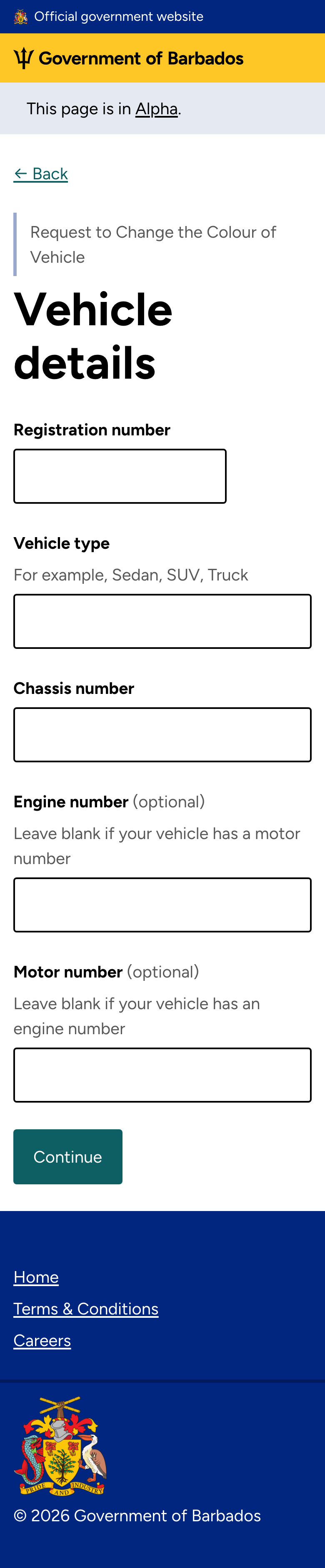 Vehicle details