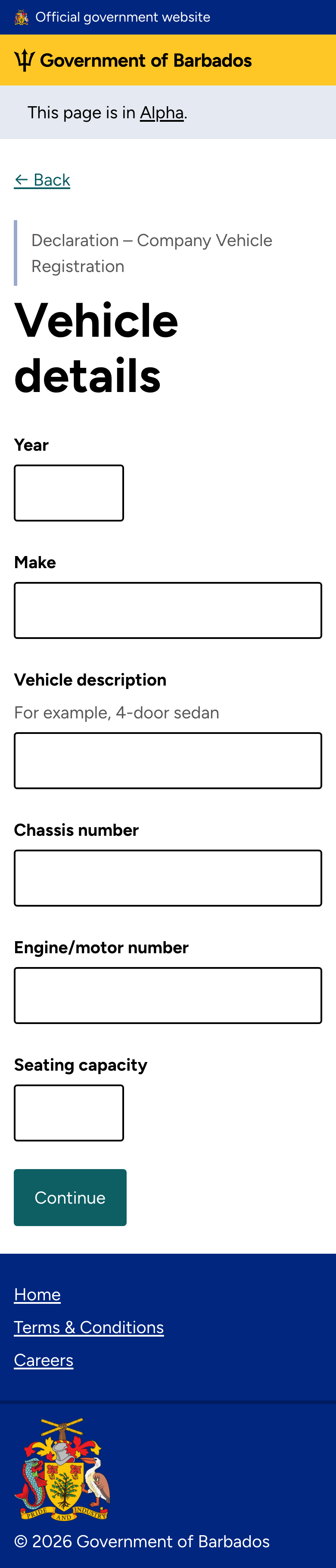 Vehicle details