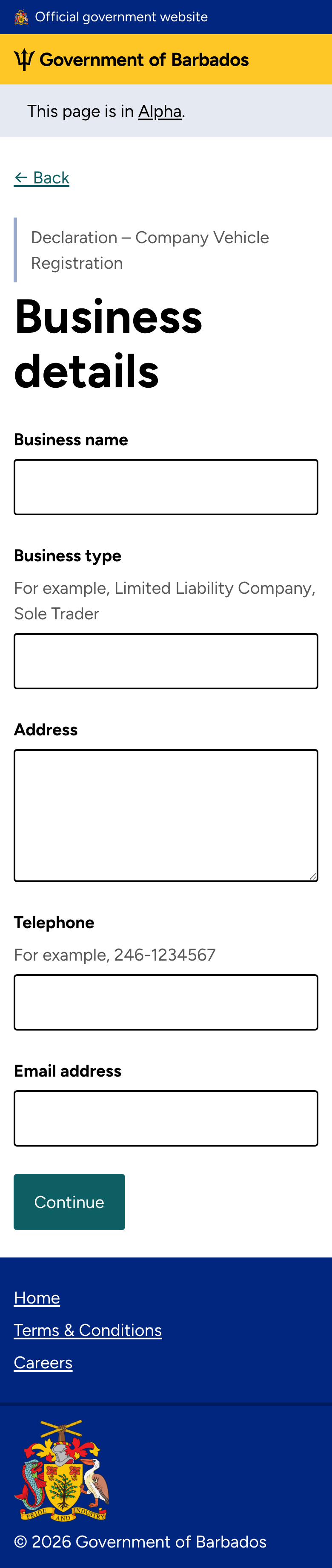 Business details