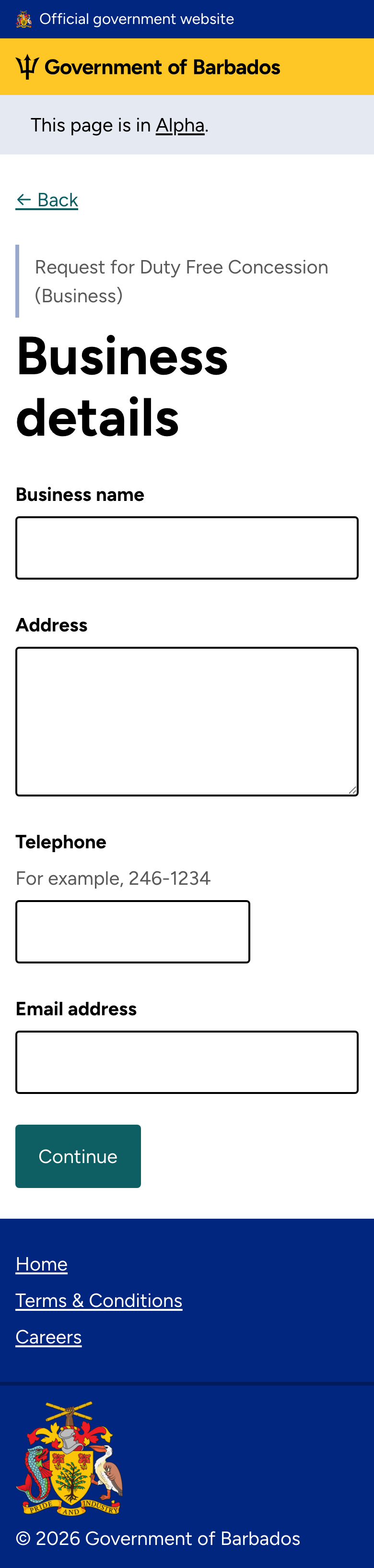Business details
