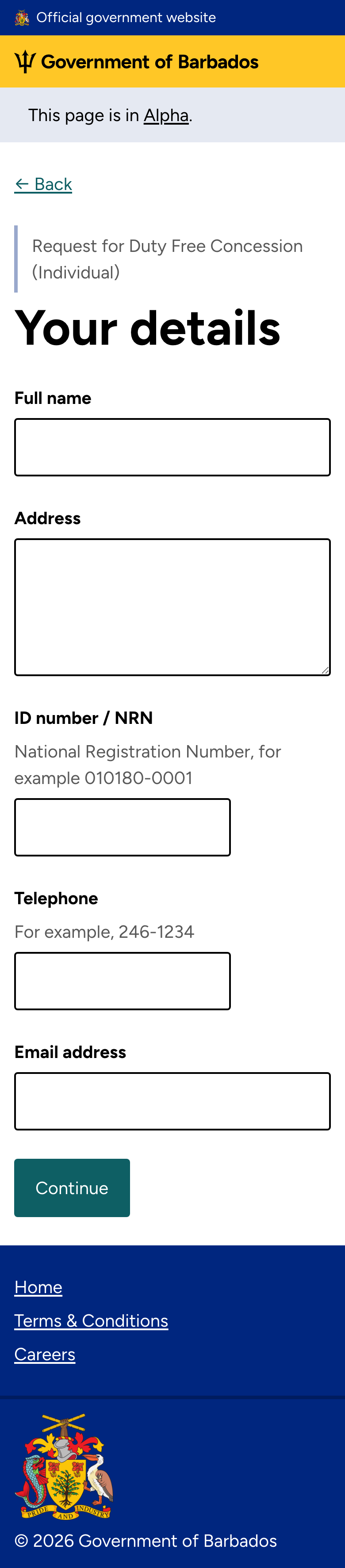 Your details