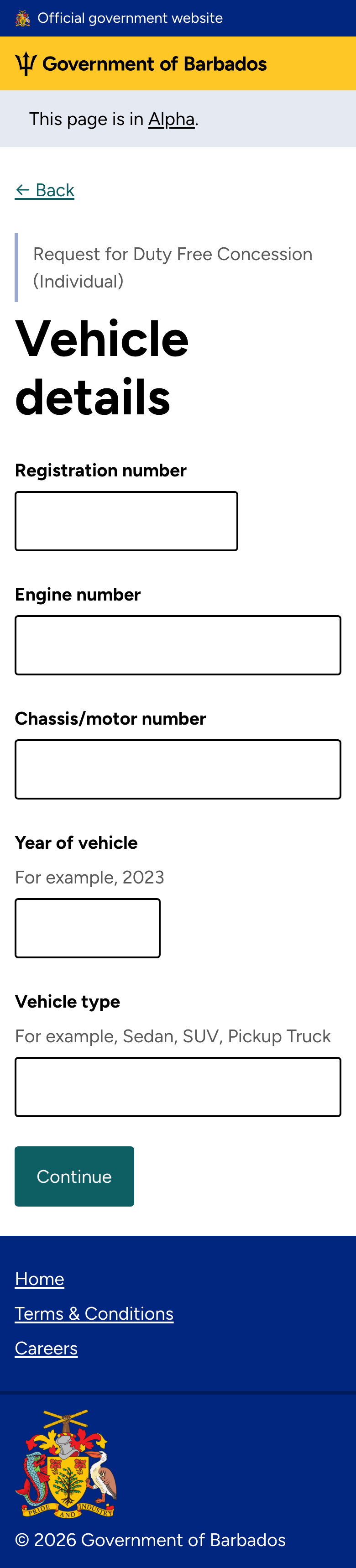 Vehicle details