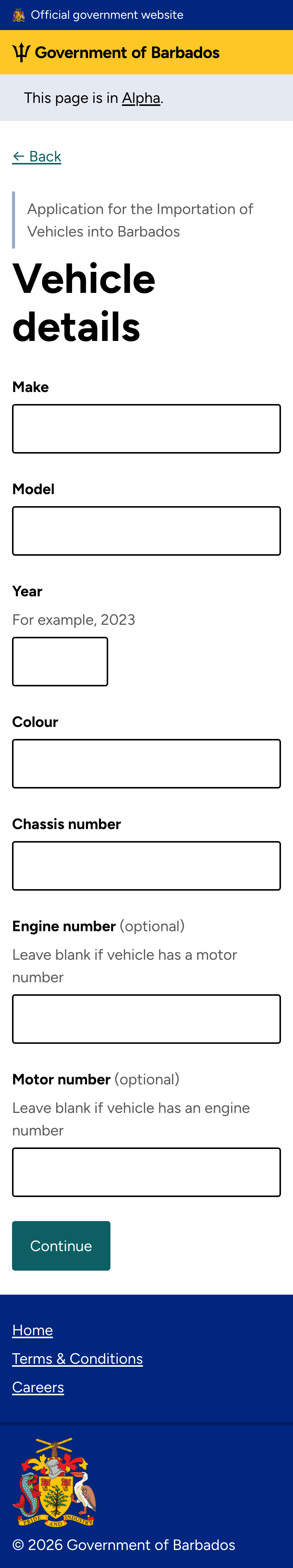 Vehicle details