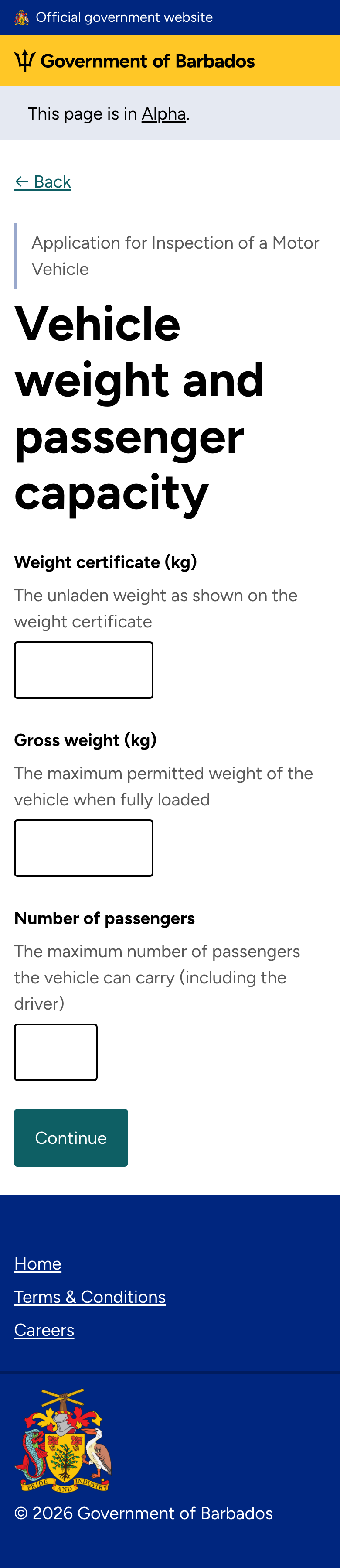 Weight & passengers