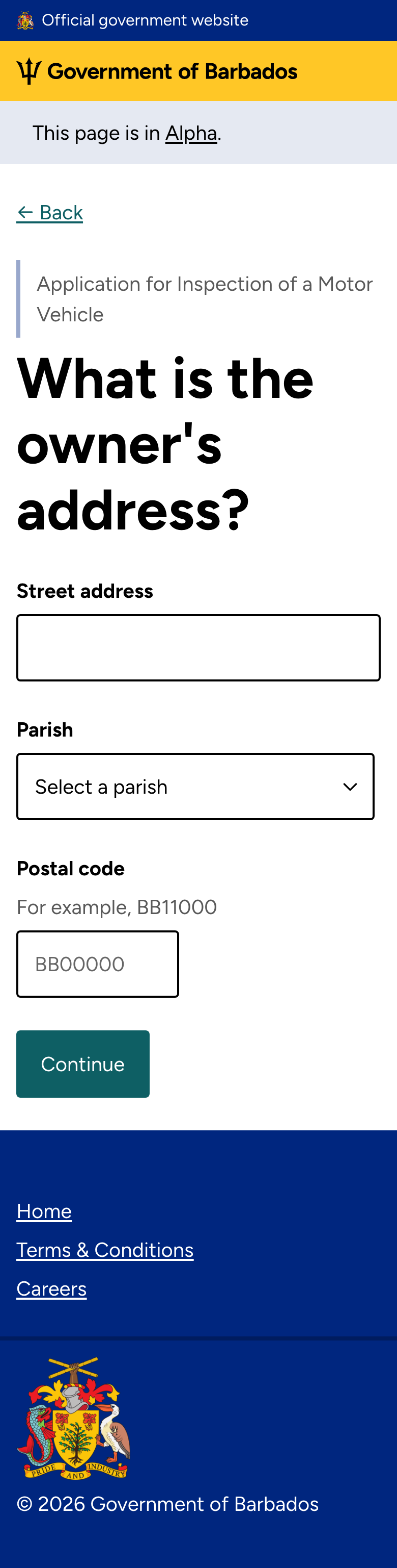 Owner address