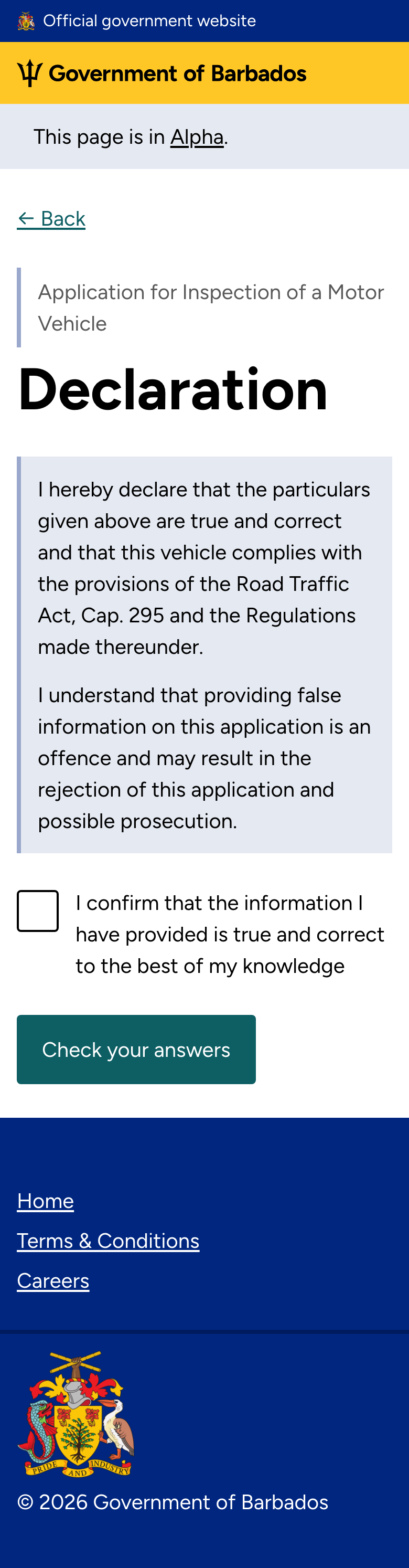 Declaration