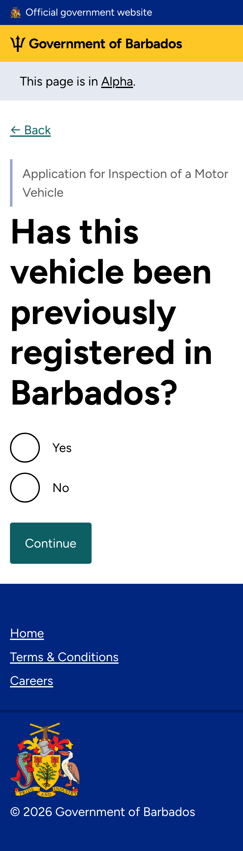 Registration number