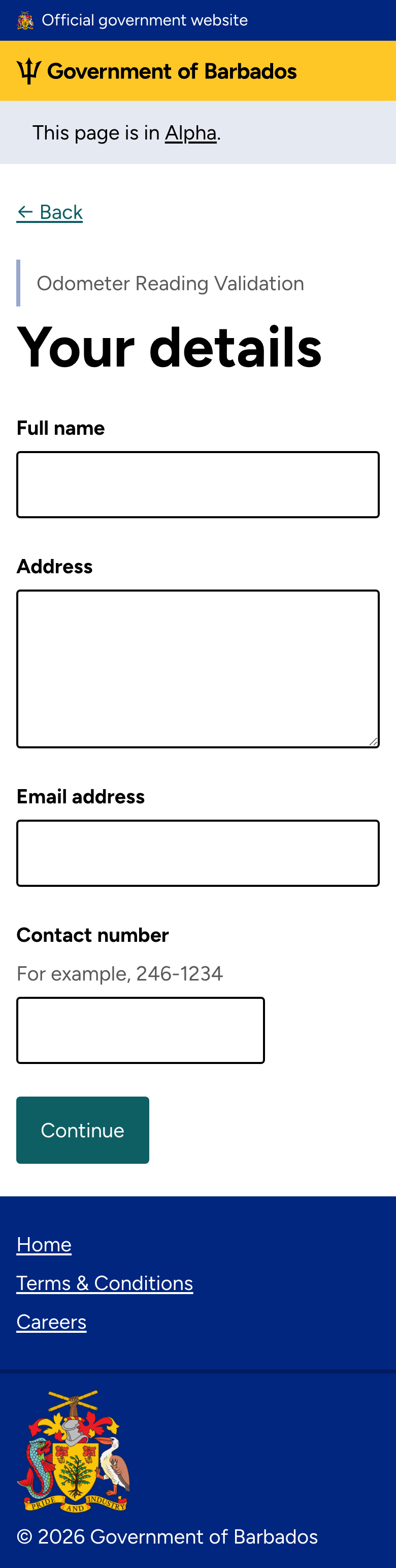 Owner details