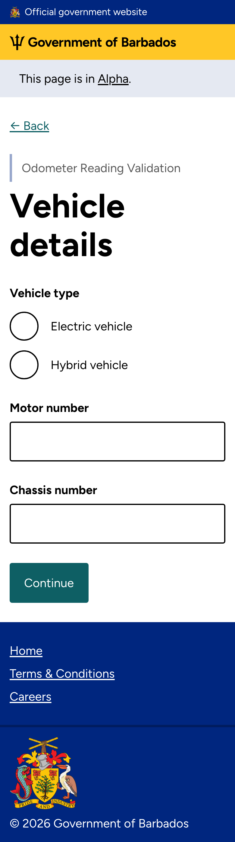 Vehicle details