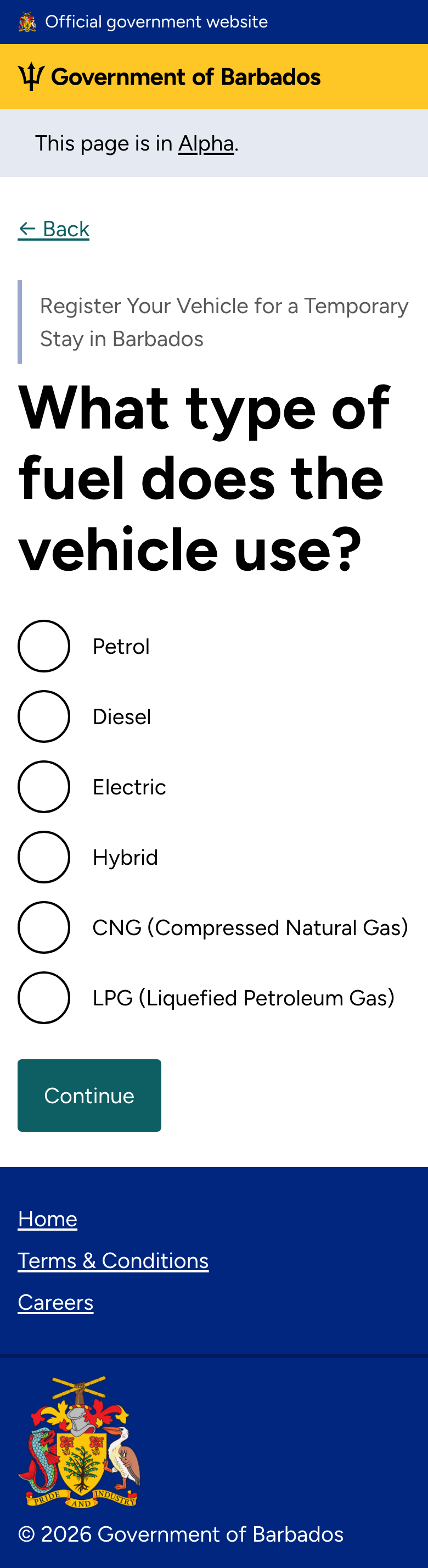 Fuel type