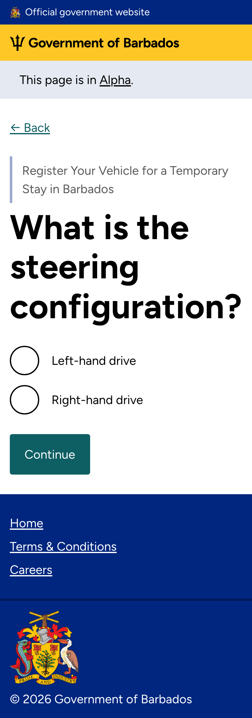 Steering config