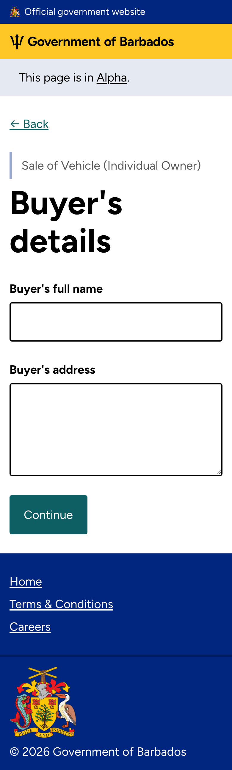 Buyer's details