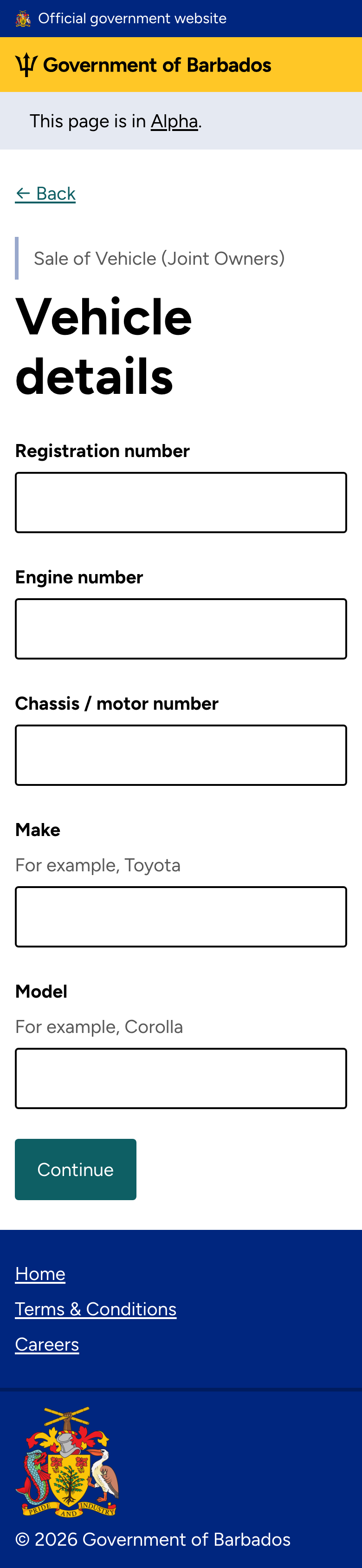 Vehicle details