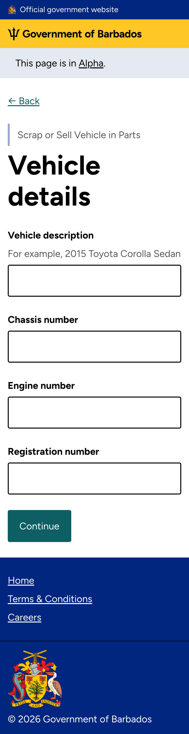 Vehicle details