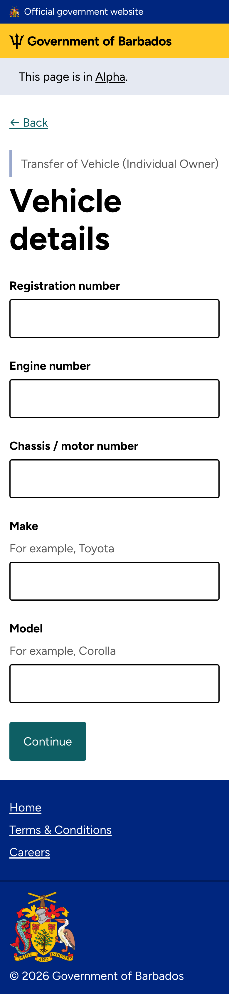 Vehicle details
