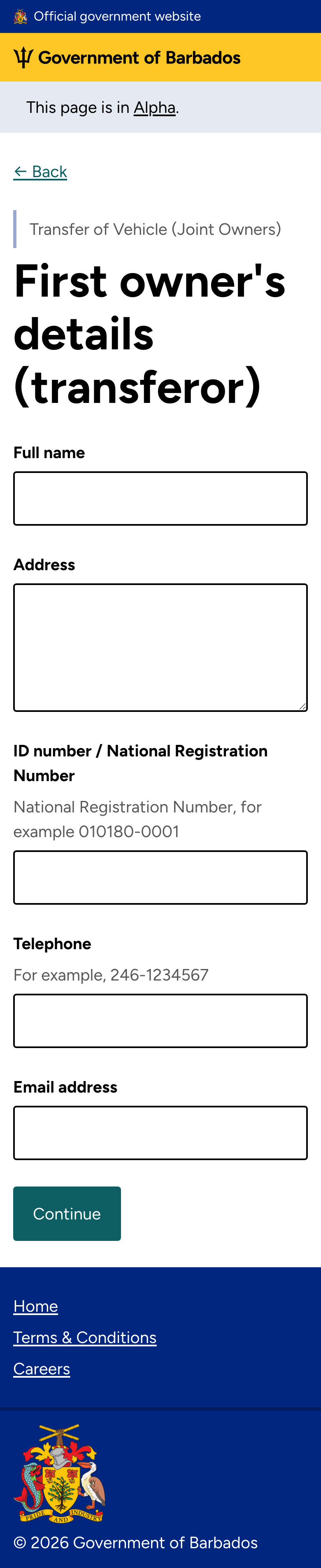 First transferor