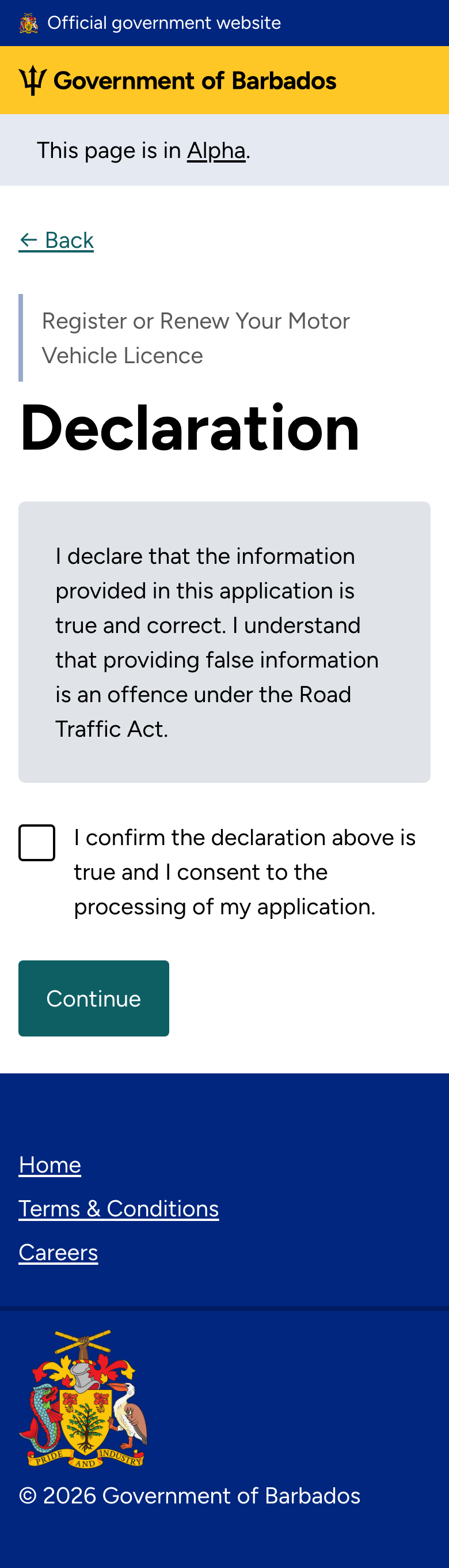 Declaration