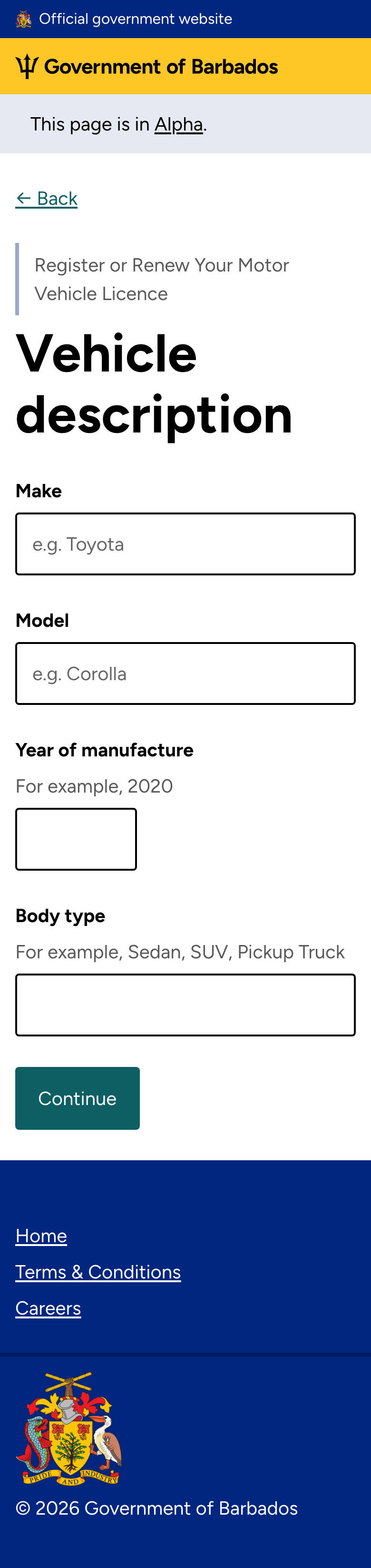 Vehicle description