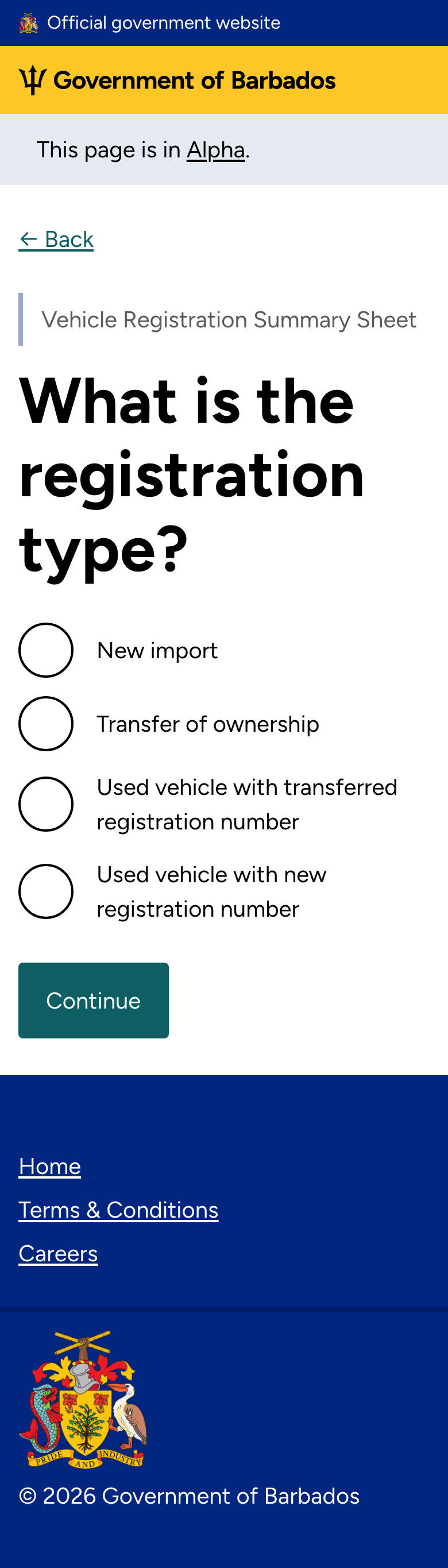 Registration type